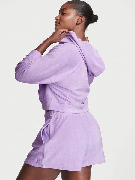 Спортивний костюм Victoria's Secret Terry Cover-Up Short & Full-zip Hoodie Violet copy_С-2 фото