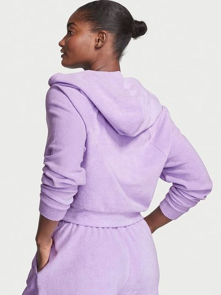 Спортивний костюм Victoria's Secret Terry Cover-Up Short & Full-zip Hoodie Violet copy_С-2 фото