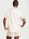Подарунковий набір Victoria's Secret Піжама Фланель Flannel Short Pajama Set + Лосьйон для тіла Coconut Milk & Rose &mdash; фото , вигляд з різних ракурсів