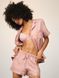 Піжама Сатинова Victoria's Secret Signature Satin Short Pajama Set Beige &mdash; фото , вигляд з різних ракурсів
