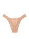 Трусики бразиліани Victoria's Secret Dream Angels Lace Brazilian Panty Praline, Праліне, S