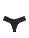 Трусики стринги Victoria's Secret Black Lace Thong Panty 24638977 фото 3