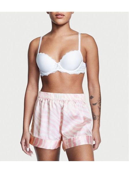 Піжама Victoria's Secret Short Cami PJ Set White Pink logo 26648371-26650829 фото