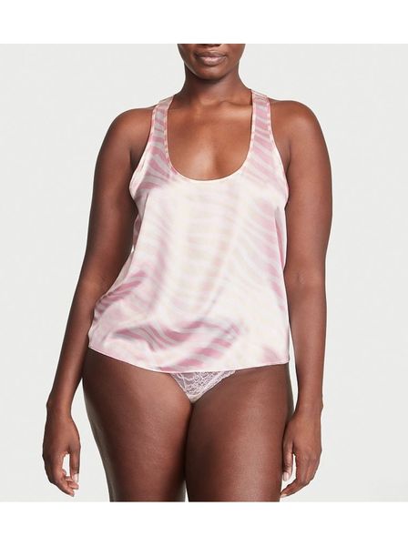 Піжама Victoria's Secret Short Cami PJ Set White Pink logo 26648371-26650829 фото