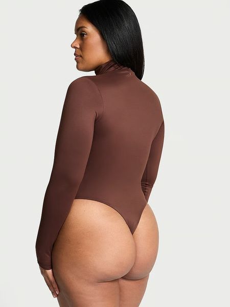 Боди Victoria's Secret BODYWEAR by Victoria with FeatherSoft&trade; Innovation Turtleneck Bodysuit 26953487 фото