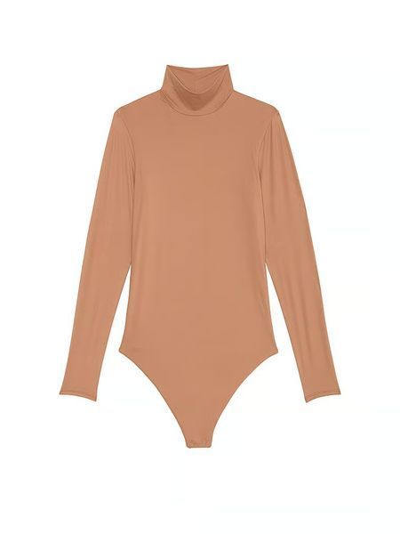 Боди Victoria's Secret BODYWEAR by Victoria with FeatherSoft&trade; Innovation Turtleneck Bodysuit 26953487 фото