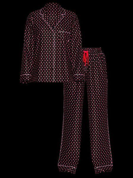 Піжама Victoria's Secret Satin Glazed Satin Long Pajama Set New &mdash; основне фото товару, вигляд спереду
