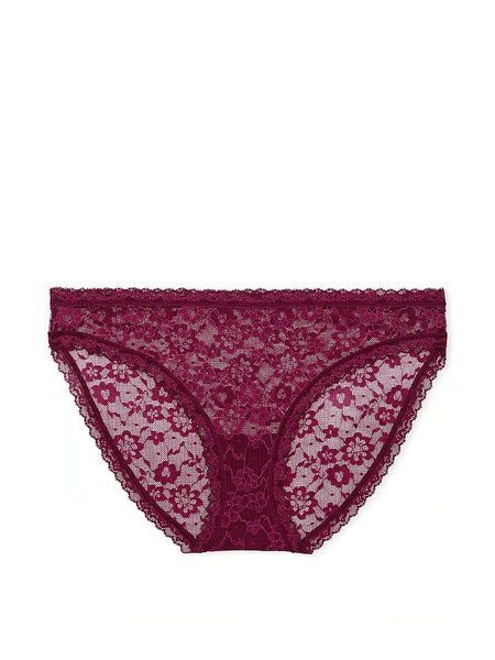 Кружевные трусики Victoria's Secret The Lacie Lace Bikini Panty 26915244 фото