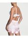 Піжама Victoria's Secret Short Cami PJ Set White Pink logo, Рожева смужка, S