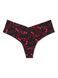 Подарунковий набір Victoria's Secret Піжама з шортиками Glazed Satin Short Pajama Set + Трусики Black Love Script Thong Knickers &mdash; фото , вигляд з різних ракурсів