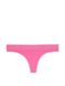 Бавовняні Трусики Victoria's Secret Logo Cotton Thong Panty Pink, Рожевий, S