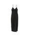 Пеньюар Сукня Нічна Комбінація Victoria's Secre Icon Satin Midi Slip Black &mdash; фото , вигляд з різних ракурсів