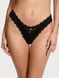 Трусики бразиліани Victoria's Secret Dream Angels Lace-Trim Brazilian Panty Black, Чорний, S